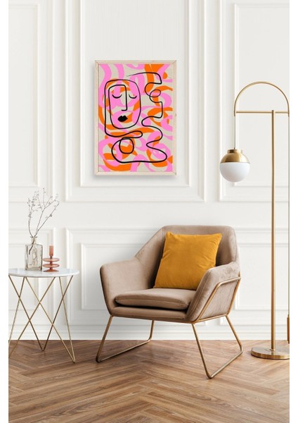 Soyut Ahşap Çerçeveli Tablo fiyatları