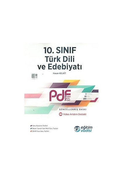 Eğitim Vadisi 10. Sınıf Türk Dili ve Edebiyatı Güncel Pdf Planlı Ders Föyü