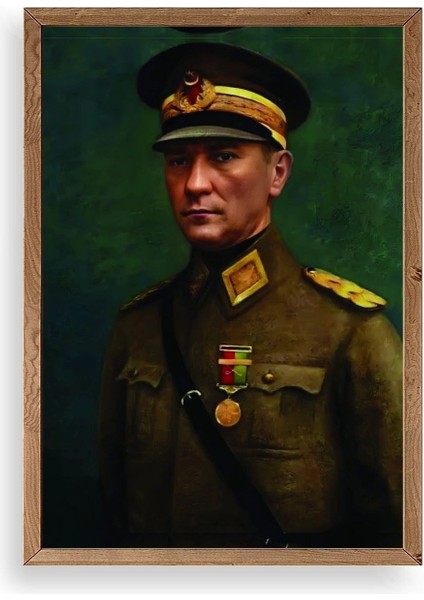 Atatürk Ahşap Çerçeveli Tablo