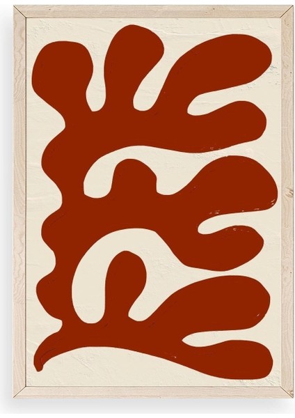 Soyut Ahşap Çerçeveli Tablo