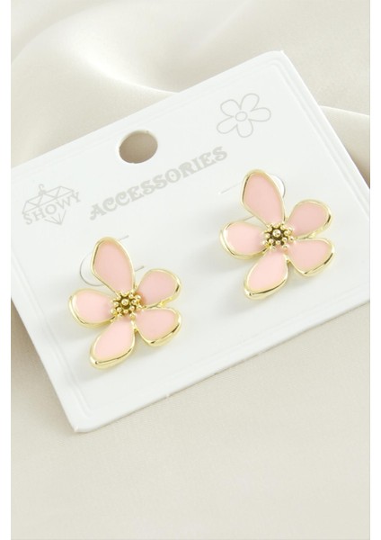 Çiçek Mineli Küpe