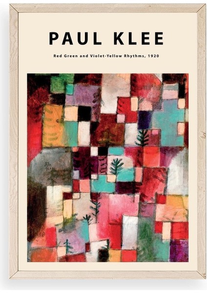 Paul Klee Ahşap Çerçeveli Tablo