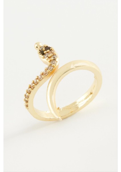 Yılan Zirkon Taşlı Yüzük