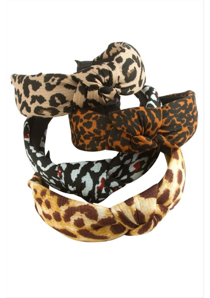 Leopar Desenli Fiyong Taç