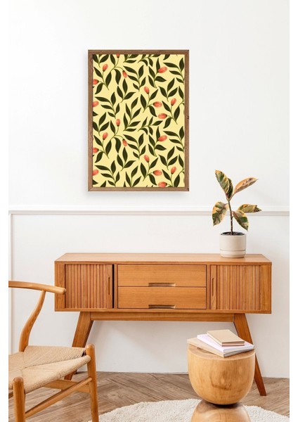 Yapraklar Ahşap Çerçeveli Tablo modelleri