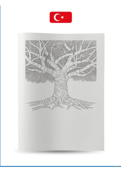 Büyük Boyama Kitabı Koleksiyon-8 Ağaçlar