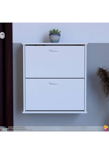 Narel Beyaz Renk Kapı Önü Ayakkabılık 72 cm Genişlik Dış Mekan Asma Ayakkabılık 72 x 78 x 26 cm fırsatları