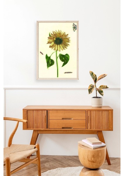 Ayçiçeği Ahşap Çerçeveli Tablo fiyatları