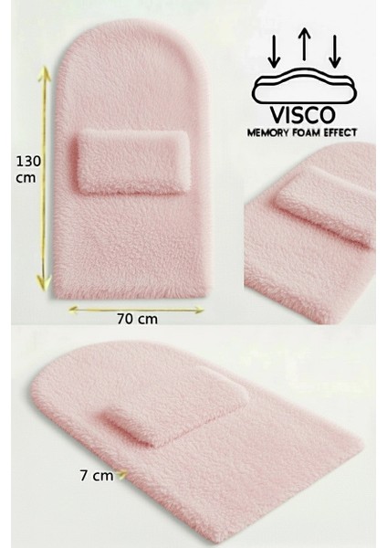 7 cm Ortopedik Orta Süngerli Diz Ağrıtmaz Peluş Seccade Namazlık