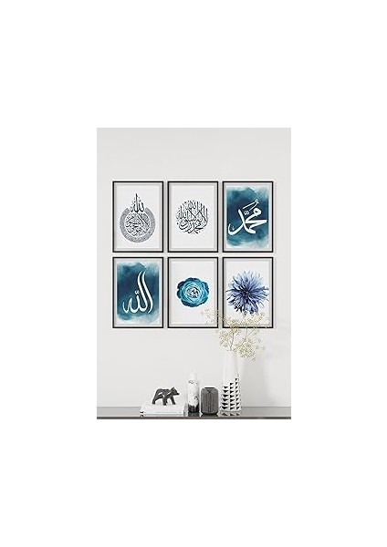 Artavessa 6 Parça Çerçeve Görünümlü Mdf Tablo Seti ART6XPML12, 15 x 20
