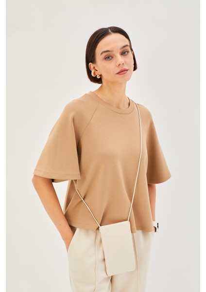 Duble Kol Bisiklet Yaka Regular Örme Tişört