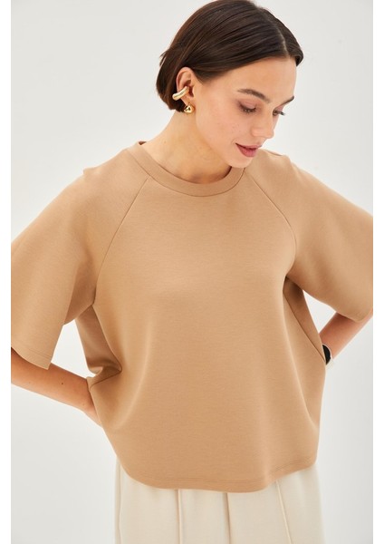 Duble Kol Bisiklet Yaka Regular Örme Tişört modelleri