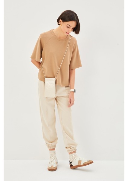 Duble Kol Bisiklet Yaka Regular Örme Tişört