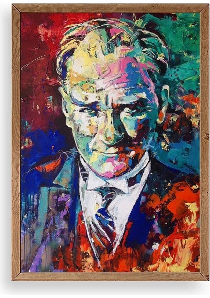 Atatürk Ahşap Çerçeveli Tablo