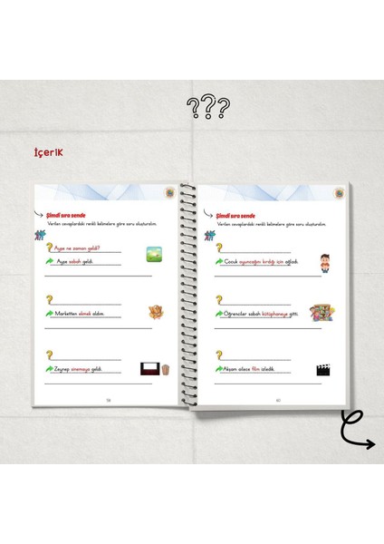 Dikkat ve Görsel Algı Etkinlik Kitabı 1-2 ( Özel Eğitim /rehabilitasyon / Ilkokul) modelleri