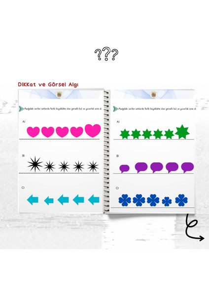 Dikkat ve Görsel Algı Etkinlik Kitabı 1-2 ( Özel Eğitim /rehabilitasyon / Ilkokul) indirimleri
