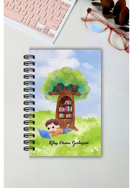 Renkli Kız Çocuk Kitap Okuma Günlüğü, Çocuklar Için Günlük, Book Reading Daily, Ajanda, Planlayıcı