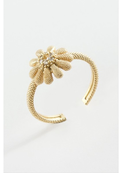 Çiçek Taşlı Yüzük