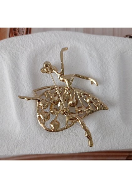 Zirkon Taşlı Dans Eden Balerin Broş modelleri