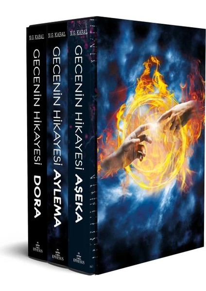 Gecenin Hikayesi - Aylema-Aşeka-Dora 3 Kitap Özel Kutulu Set - Ciltsiz