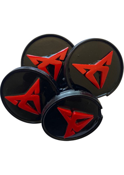 Cupra Logolu Jant Göbeği Kırmıcı 55 mm