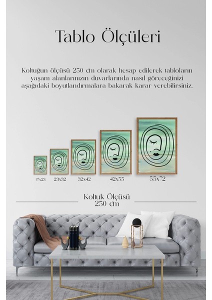 Soyut Ahşap Çerçeveli Tablo indirimleri