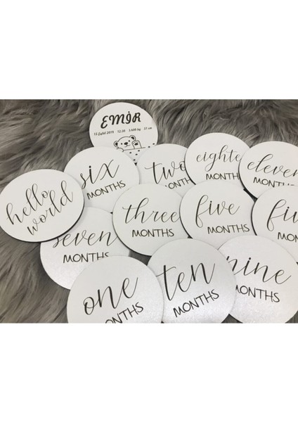 Ahşap Bebek Anı Kartı Ingilizce 13'lü fiyatları