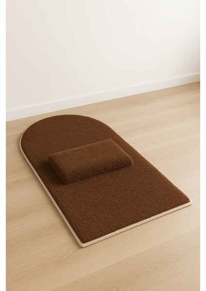 7 cm Ortopedik Orta Süngerli Diz Ağrıtmaz Peluş Seccade Namazlık