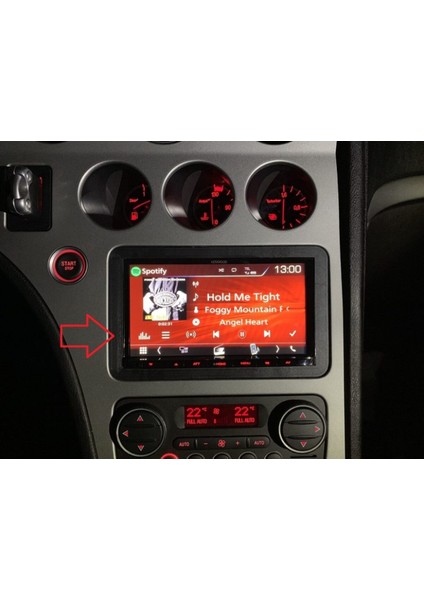 Alfa Romeo 159 Radyo Çerçevesi Abs Baskı 00703