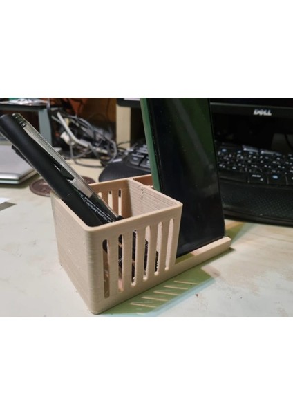 Kalem ve Telefon Tutucu Stand Pla Baskı 01162 modelleri