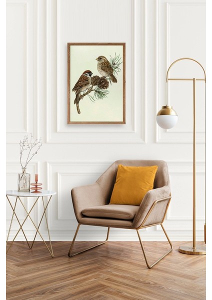 Kuş Ahşap Çerçeveli Tablo fiyatları