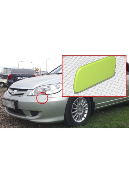 Honda Civic 2004 Far Yıkama Kapağı Sağ ve Sol Abs Baskı 00799