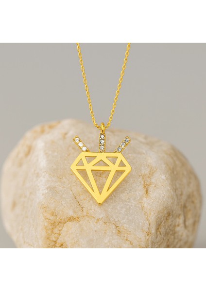 14 Ayar Altın Pırlanta Tasarım Kolye modelleri