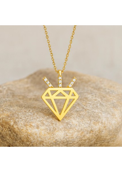 14 Ayar Altın Pırlanta Tasarım Kolye fırsatları