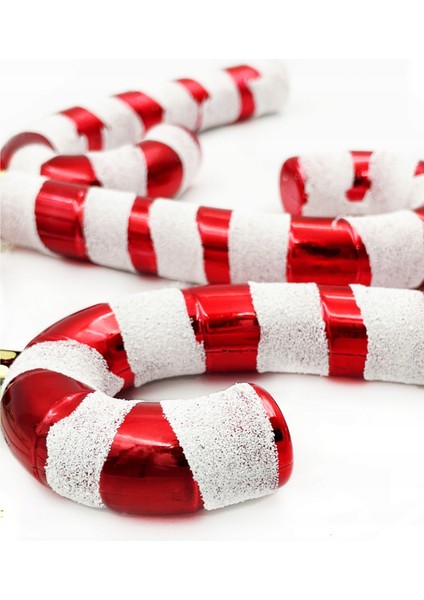 Baston Şeker Büyük Boy , Yılbaşı Ağaç Süsü 15 cm - 2 Li