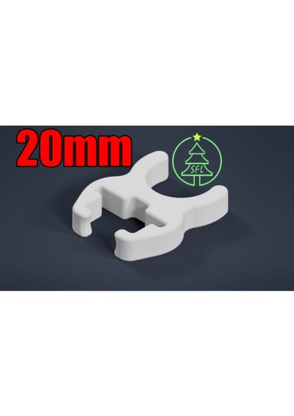 12MM Kare Piksel Için 20MM Pvc Sppc Kare Piksel Boru Klipsi fırsatları