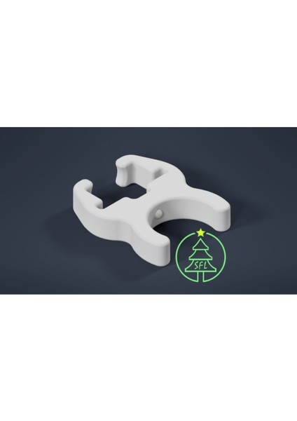 12MM Kare Piksel Için 20MM Pvc Sppc Kare Piksel Boru Klipsi