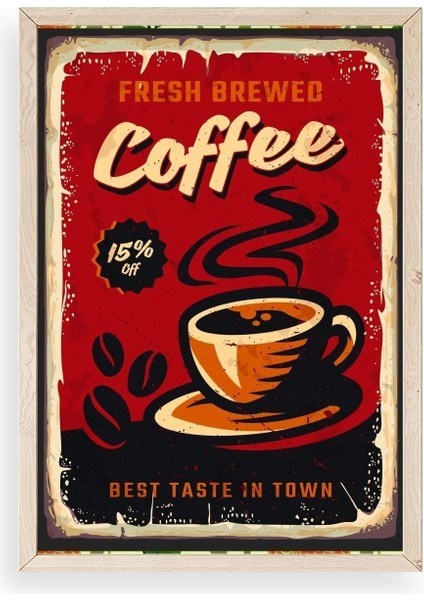 Kahve Ahşap Çerçeveli Tablo