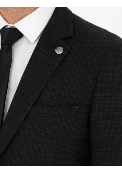 Erkek Antrasit Ex. Slim Fit Takım Elbise 50278529-VR006