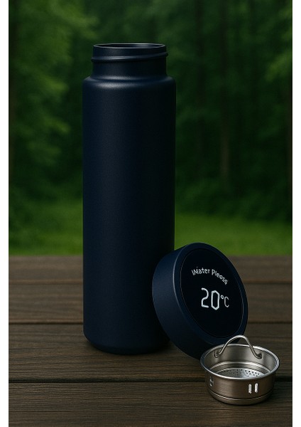 Dijital Sıcaklık Göstergeli Paslanmaz Çelik Termos 500ML