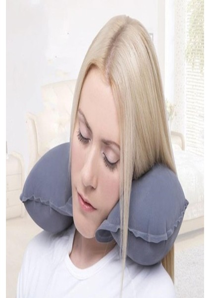 Havalı Seyahat Boyun Yastığı, Emzirme ve Kamp Için Rahat Destek