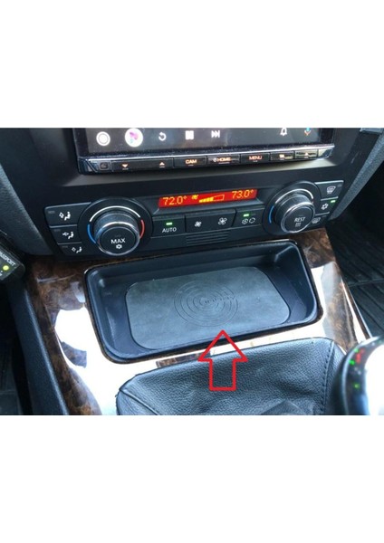 Bmw E92 Uyumlu Kablosuz Telefon Şarj Montaj Braketi Abs Baskı 00645