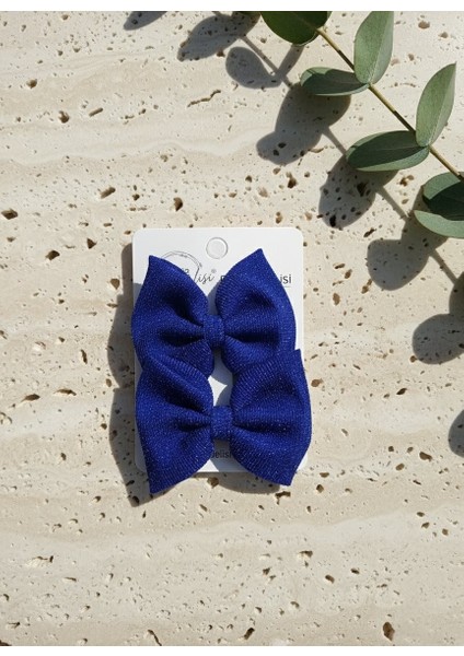 El Yapımı Iıkili Lüx Gece Mavisi Kombin Fiyonk Toka, Doğum Günü Davet Kiz Cocuk Toka fiyatları