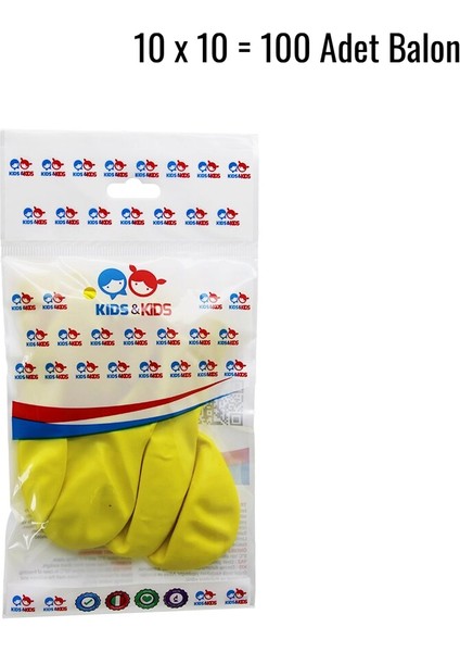 Sarı 100PCS Balon G-90A (5047)