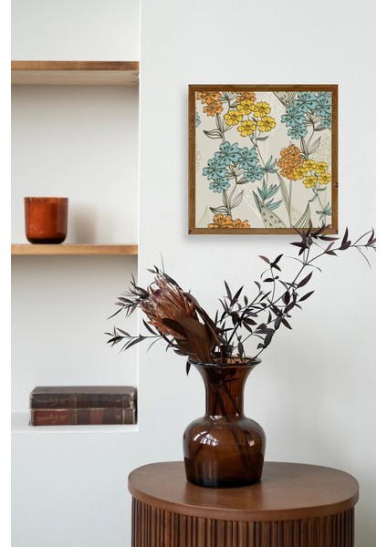 Çiçek Ahşap Çerçeveli Tablo modelleri