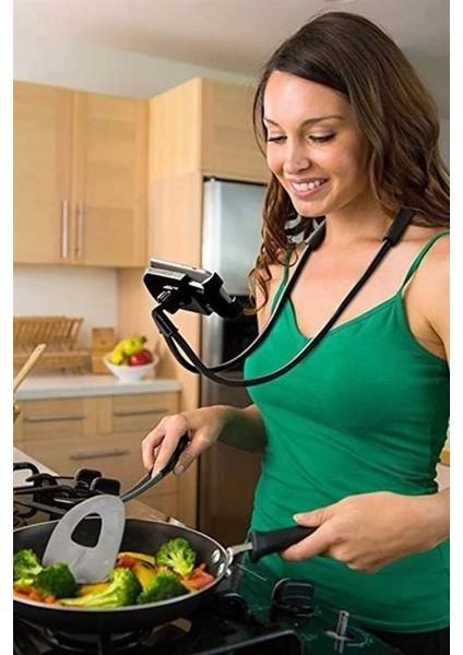 Buffer® Boyuna Asılan Ergonomik 360 Derece Cep Telefonu Tutucu Stand