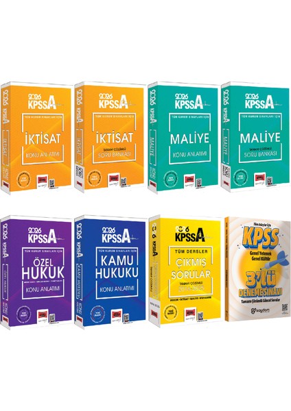 2026 Kpss-A Grubu Tüm Kurum Sınavları Için Iktisat-Maliye-Hukuk Konu-Soru Bankası-Çıkmış Sorular