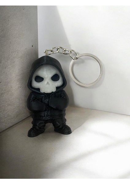 Hoodie Skull Mini Figür Anahtarlık – 3D Baskı Koleksiyon & Hediye Ürünü fiyatları