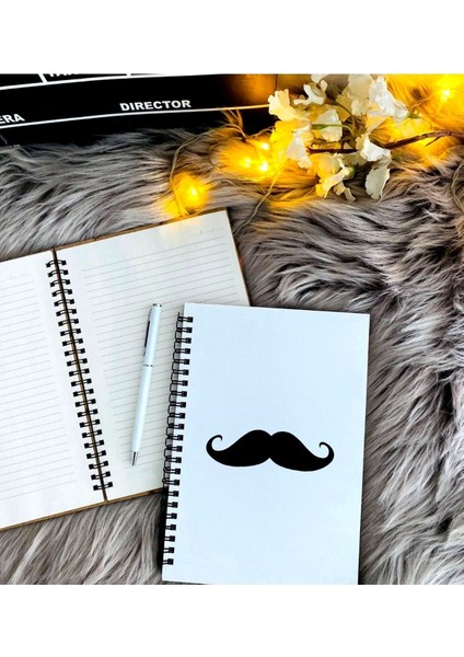 Babalar Günü Için Bıyık Model Defter Kalem Seti