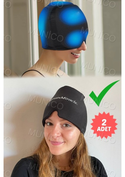2'li Baş Ağrısı Kafa Sargısı Sıcak Soğuk Jel Şapka Buz Paketi fiyatları